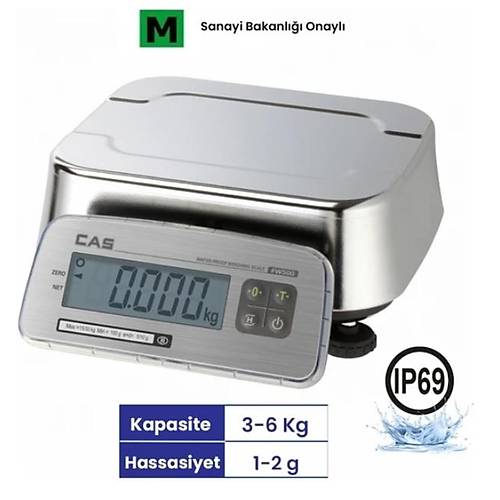 Cas Fw 500c 6 kg. IP69 Tartm Terazisi