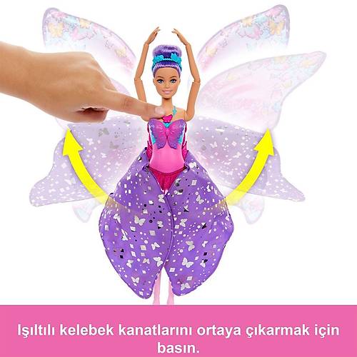 HXJ10 Barbie Kelebek Dans�� Bebek