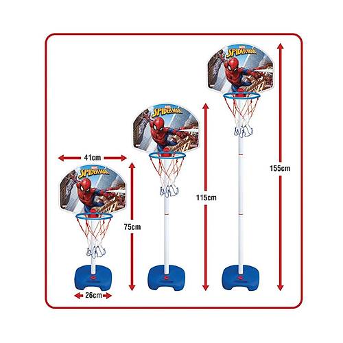03404 Spiderman Ayakl Basket Potas -Dede