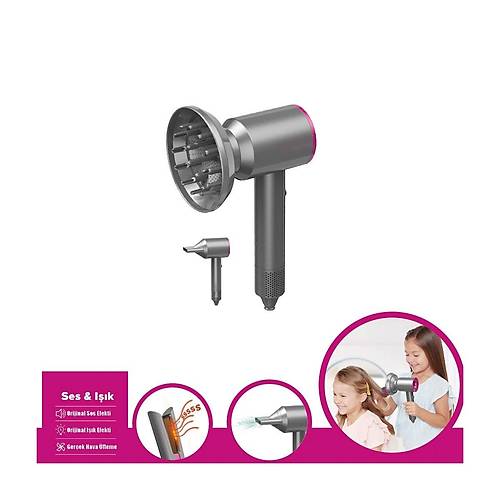 HUA-1019 Sesli ve I��kl� 2IN1 L�ks Sa� �ekillendirici Set -Vardem Oyuncak