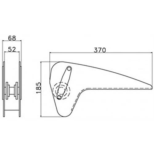 Ba makaras 68x370mm