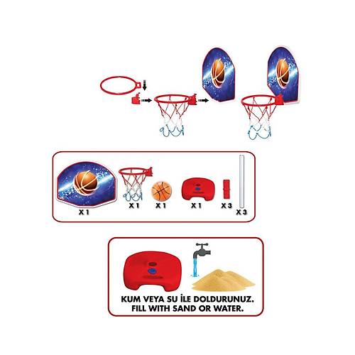 03407 Ayarlanabilir Basketbol Potas -Fentoys