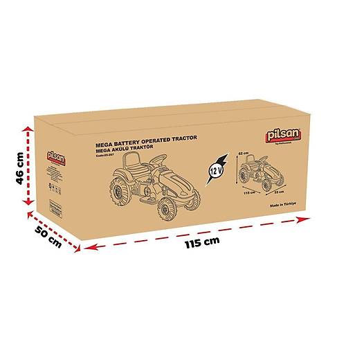 05 276  Pilsan Mega Traktr Akl 12 Volt Krmz