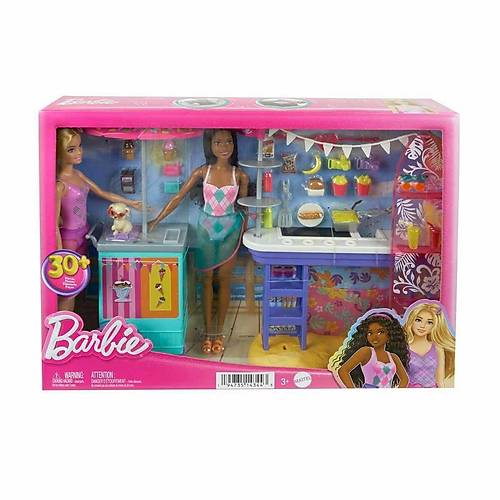 HNK99 Barbie Brooklyn ve Malibu'nun Sahildeki Yiyecek Stand�