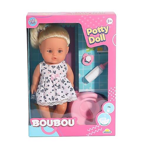 3452 Boubou Alt�n� Islatan Bebek Seti 30 cm