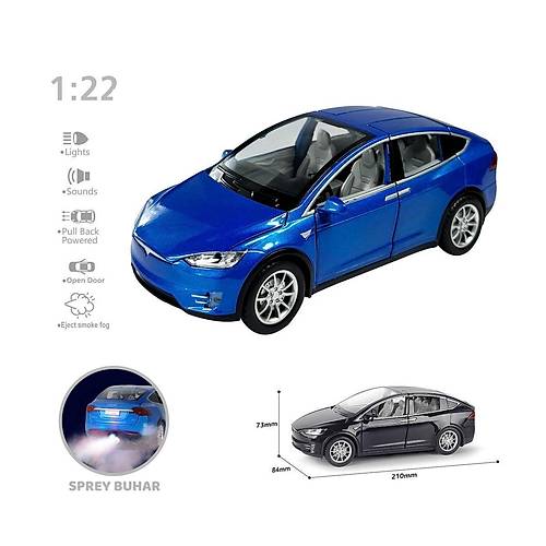 HCL-511A �ek B�rak 1:22 Sesli Ve I��kl� Buharl� Tsl Metal Araba -Vardem Oyuncak