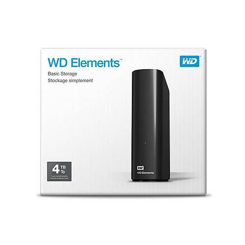 WD Elements 3.5'' 4TB Black USB 3.0 -USB 2.0
