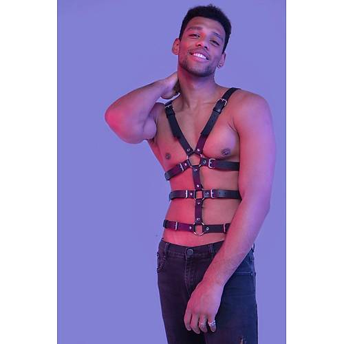 zel Tasarm Deri Erkek Fantazi Harness 1163