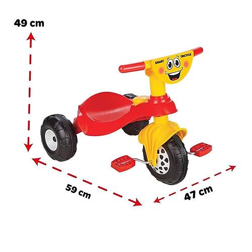 07 132K Smart Bisiklet Krmz Flexo -Pilsan Oyuncak