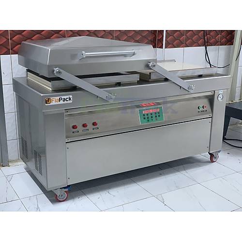 Fiapack Vakum Makinas 70 Cm Profesyonel Tamburlu Vakum ift Odal Vakumlama Makinesi