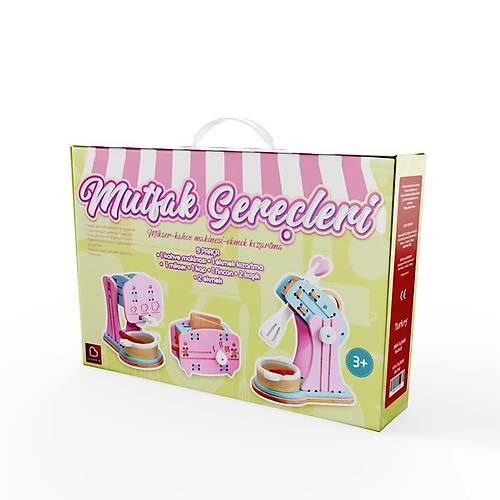 1007 Ah�ap Mutfak Gere�leri Seti - Lulubere Oyuncak