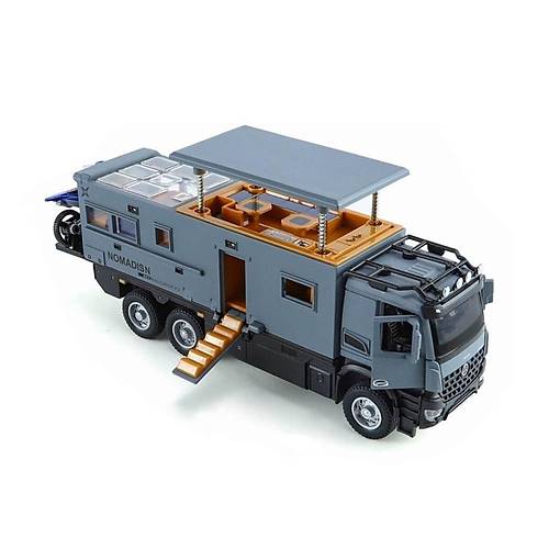XHD-B3217 -Vardem �ek B�rak I��kl� ve Sesli Model Motorlu Karavan 1:24