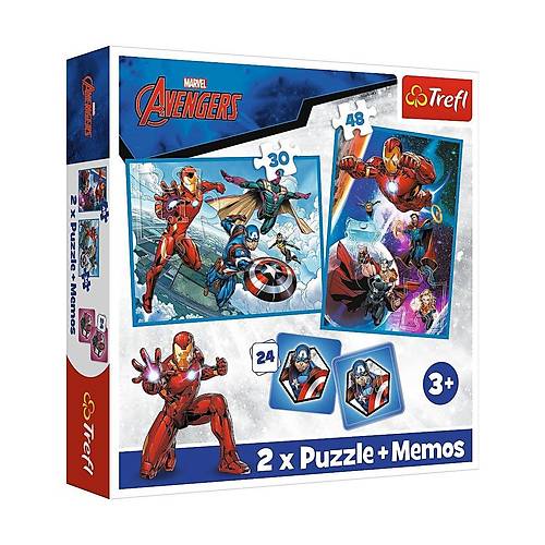PUZZLE-93333 2W1 Marvel The Avengers �ocuk Puzzle