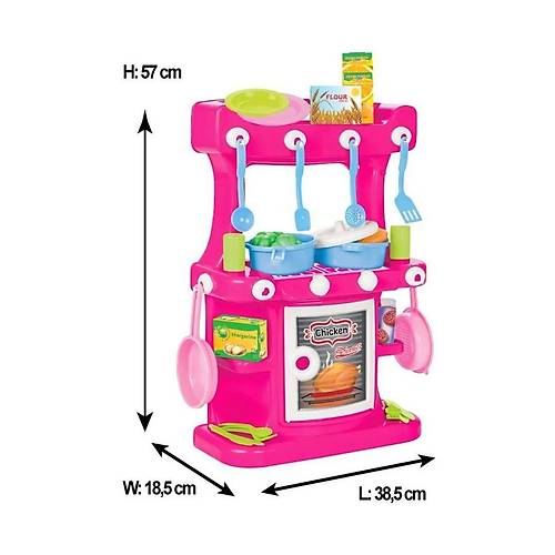 03 335 Hamarat Ayakl� Mutfak Seti Pembe -Pilsan Oyuncak