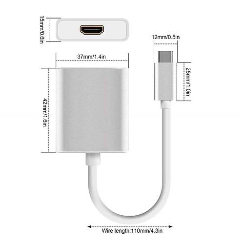 CODEGEN CDG-CNV33 USB 3.1 TYPE-C TO HDMI EVRC