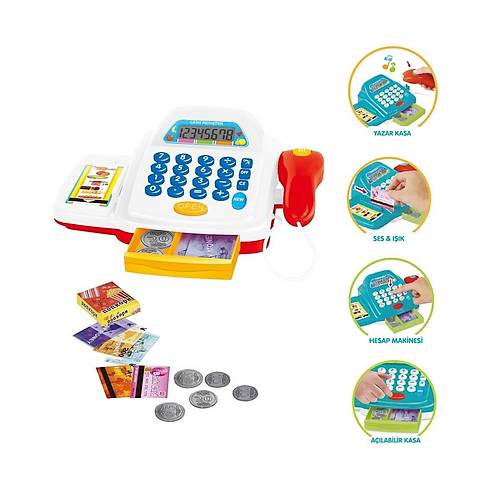 HUA-66109 I��kl� Sesli Yazar Kasa -Vardem Oyuncak