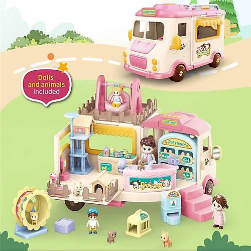 GB0506 Sesli Aksesuarl� Veteriner Arabas� -Vardem Oyuncak