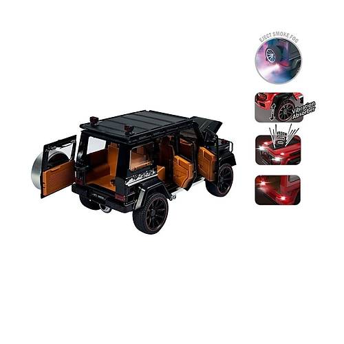 HCL-801P �ek B�rak 1:22 Sesli ve I��kl� Buhar ��kartan Metal Jeep -Vardem