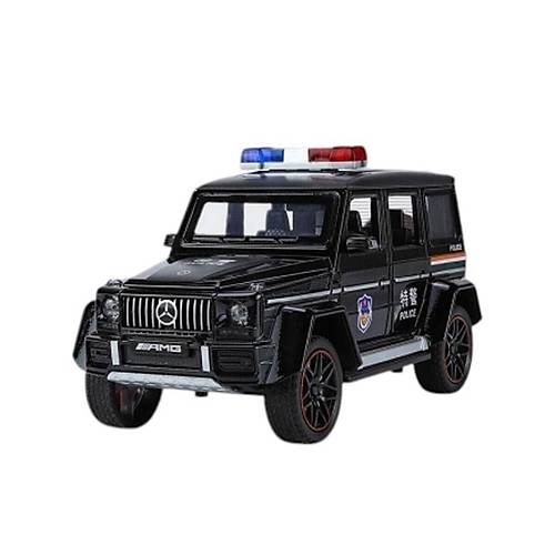 XHD-B2433 -Vardem  �ek B�rak I��kl� ve Sesli G Polis Metal Jeep 1:24