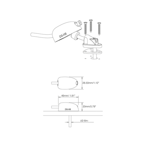 SCANSTRUT DS-H6 KABLO IKII, PLASTK, GR, 2-6MM