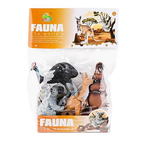 AZ7-007 PVC Vah�i Hayvan Seti 4l� -Kidmar Oyuncak