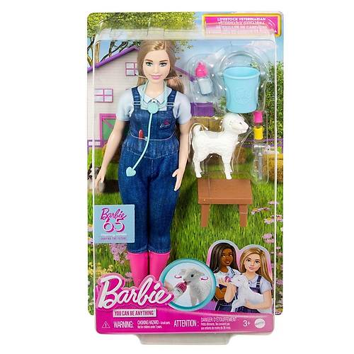 HRG42 Barbie 65. Y�l Deluxe Kariyer Bebekleri - Veteriner