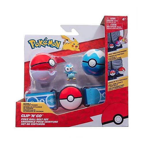 POK 95283-U Pokemon Clip N Go Pokeball Kemer ve Figr Seti Seri 1 -Necotoys