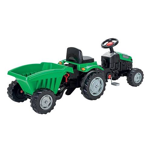 07 316 ACTIVE TRAKT�R R�MORKLU PEDALLI YE��L