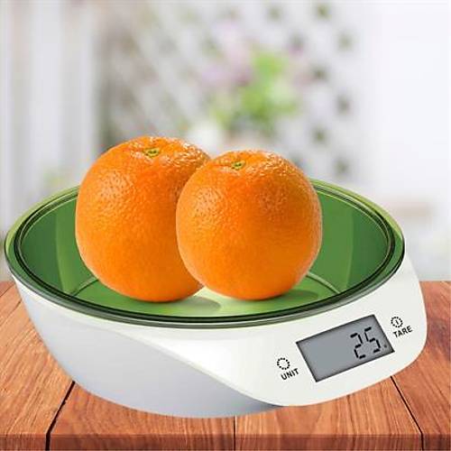 Buffer TF 1003 Hazneli Lcd Ekran Hassas lm Sensrl 5 Kg Kapasite Dijital Mutfak Terazisi Tarts