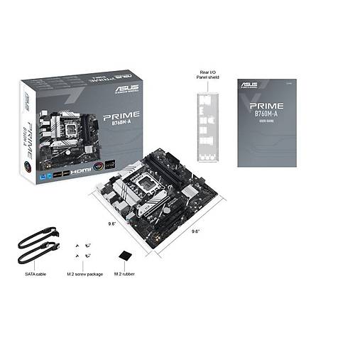 ASUS PRIME B760M-A-CSM DDR5 7200(OC)MHz M.2 HDMI mATX 1700p