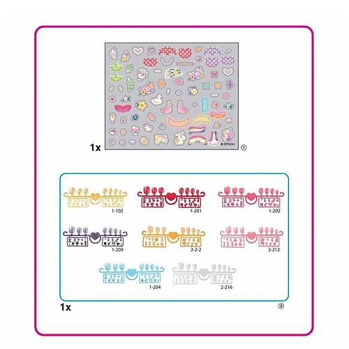 35059 AquaBeads Kalpler ve Kurdeleler - Yedek T�rnak Paketi +4 ya�