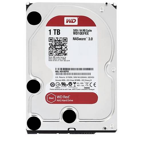 Western Digital Red 3.5'' 1TB WD10EFRX  SATA3 Hard Disk