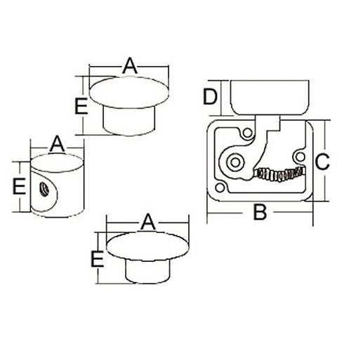 Tutmal Dolap kilidi, Oval