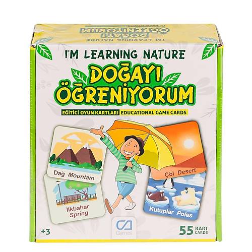 CAEGT-5053 Do�ay� ��reniyorum E�itici Oyun Kartlar� -Ca Games