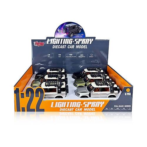 HCL-510A �ek B�rak 1:22 Sesli Ve I��kl� Buharl� DF Metal Jeep