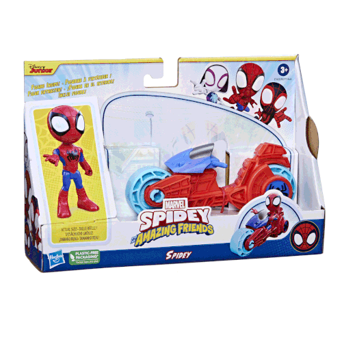 F6777 Spidey ve nanlmaz Arkadalar - Motorsiklet ve Figr +3 ya