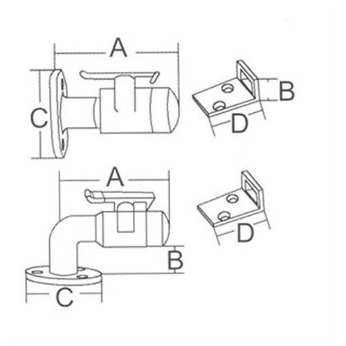 Stoper 90 - 49x50mm