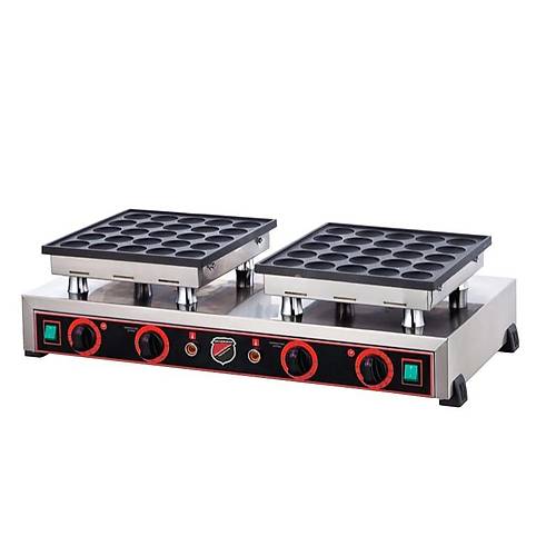 Silverinox Pankek Bubble Makinas iftli Kapaksz Yuvarlak