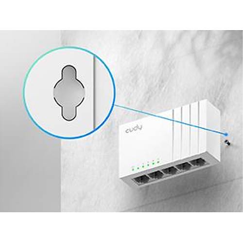 CUDY 5-Port 10/100 Mbps Metal Switch
