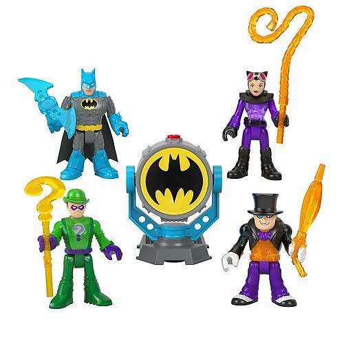 HFD47 Imaginext, Bat-Tech Bat-Signal Fig�r Seti, DC Super Friends