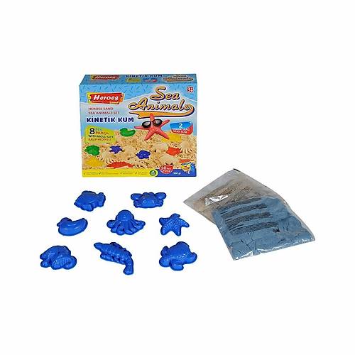 KUM-040 500GR HEROES K�NET�K KUM DEN�Z HAYVANLI KALIPLI SET