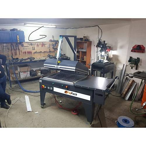 Fiapack Pnmatik Sistem 8000P Model Kapakl Shrink Makinesi (65-80 cm) | Otomatik Kapak Kapanl Endstriyel zm