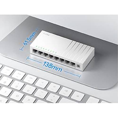 CUDY 8-Port 10/100 Mbps Metal Switch