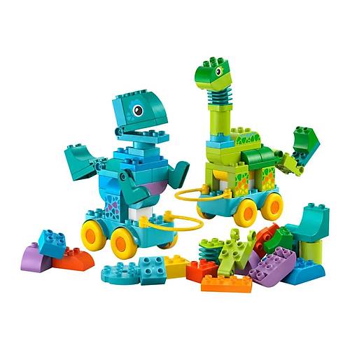 10451 Lego Duplo 3'�1 Arada Tekerlekli Dinozorlar 103 par�a +3 ya�