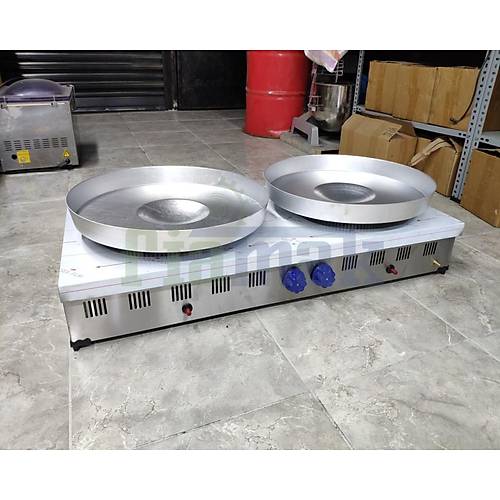 Paslanmaz iftli Elektrikli Tantuni Oca 60x120 cm | Endstriyel Et ve Tavuk Tantuni Hazrl