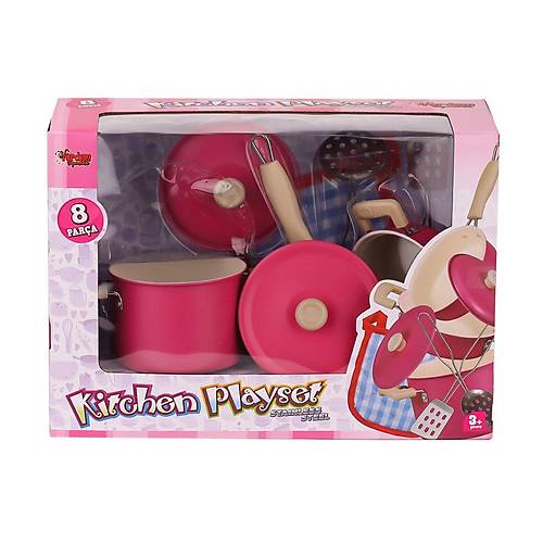 1818-6A Emaye Tencere 8 Par�a -Vardem Oyuncak