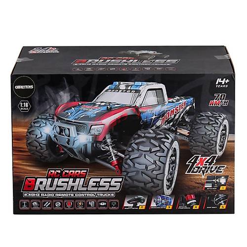 866-1602 Kumandal� 1:16 70 km/h Brusless Araba 4x4