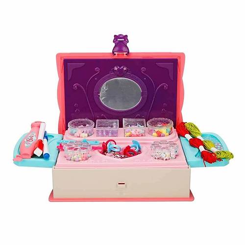 3662  Pretty Pinky 3'� 1 Arada Boncuk Yap�m Seti -Sunman