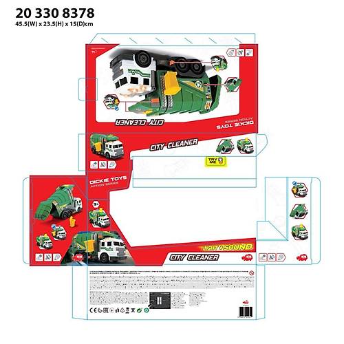203308378 Dickie, Sesli ve I��kl� �ehir Temizleyici 35 cm