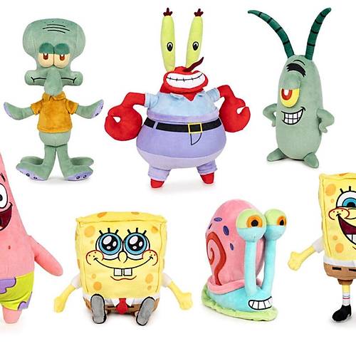 760025633 SpongeBob Serisi Sostenible Pelu� 30 cm 7 Asorti (Belirtilen fiyat, tekli sat�� i�in adet fiyat�d�r.)